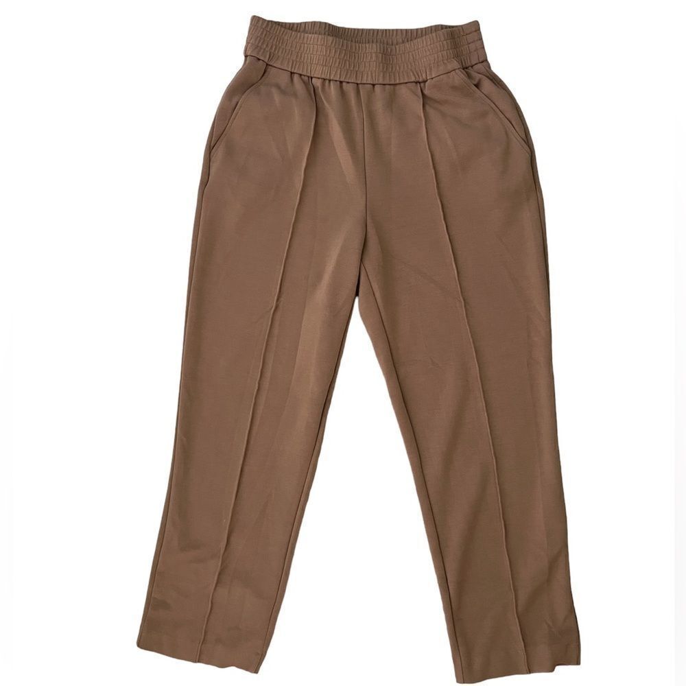 Maison D’Amelie Paris Tan Tapered Ankle Pant Light Academia Size Medium